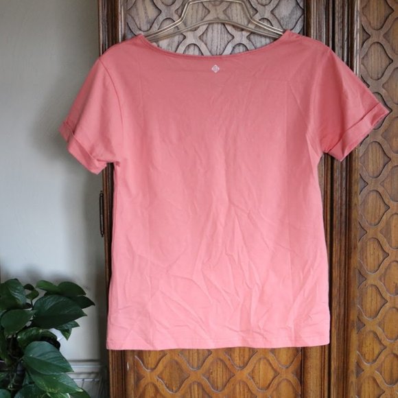 Zuell BALANCE Graphic Crew Neck Tee - Coral, S - Picture 4 of 16